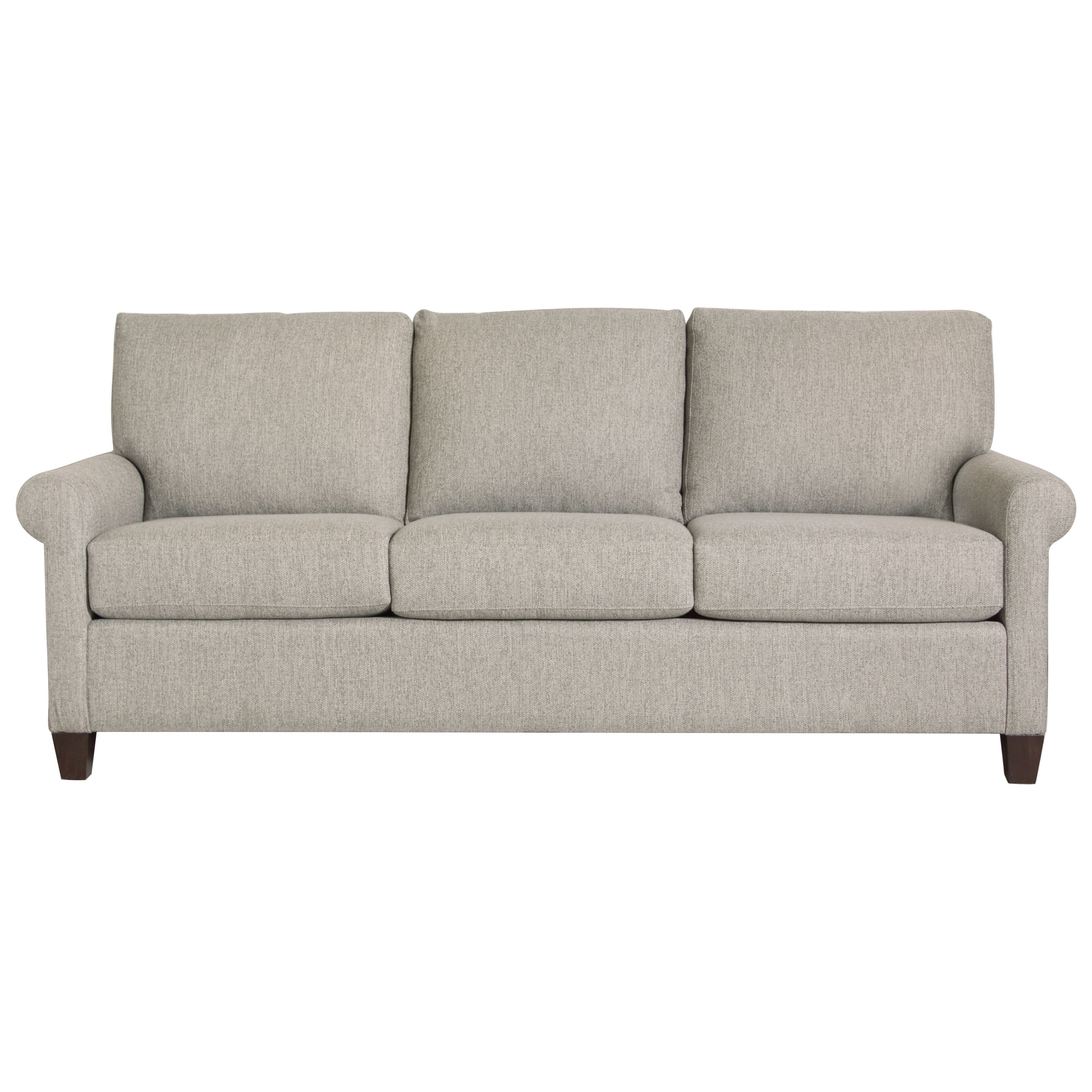 Bassett Spencer Casual Sofa with Rolled Arms Find Your Furniture Sofas